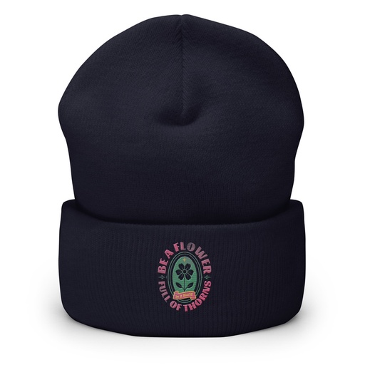 [ID: 266-G152] Be A Flower  Cuffed Beanie