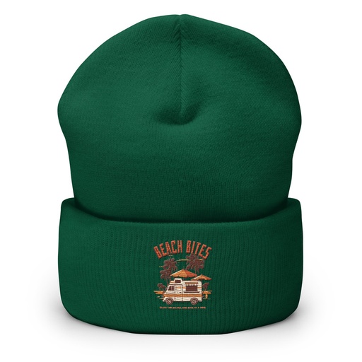 [ID: 266-G162] Beach Bites Cuffed Beanie