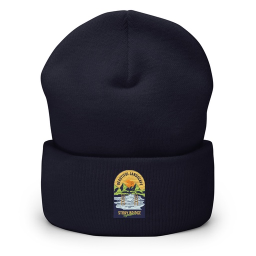 [ID: 266-G172] Beautiful Landscape - Outdoor Cuffed Beanie