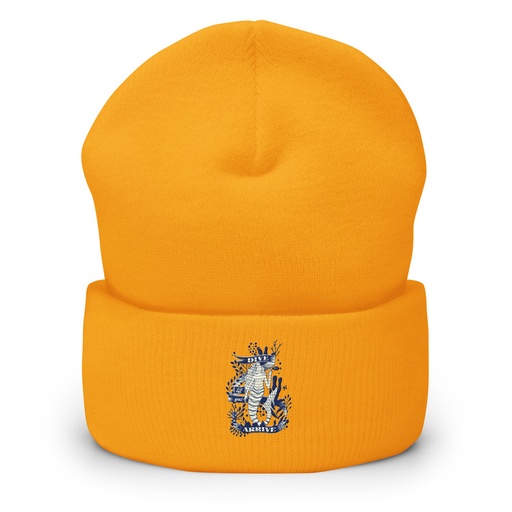 [ID: 266-G241] Blue Mermaid - Nautical Cuffed Beanie