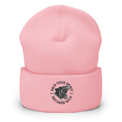[ID: 266-G249] Bold Tiger Spirit Cuffed Beanie