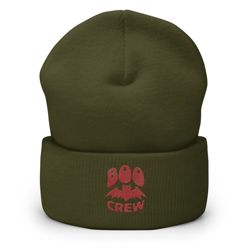 [ID: 266-G252] Boo Crew Cuffed Beanie