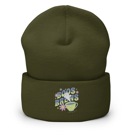 [ID: 266-G254] Boos + Brews - Halloween Cuffed Beanie