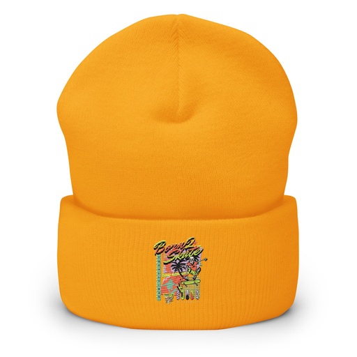 [ID: 266-G256] Born 2 Skate - Retro Skeleton Cuffed Beanie