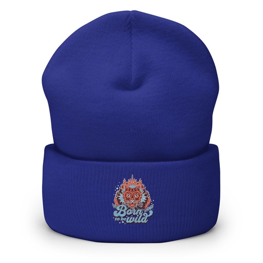 [ID: 266-G263] Born to be Wild - Tiger Cuffed Beanie