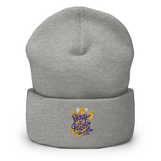 [ID: 266-G282] Break the Rules Graffiti - Spray Paint Cuffed Beanie