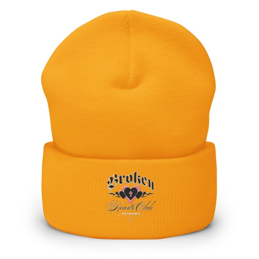 [ID: 266-G287] Broken Hearts Club Cuffed Beanie