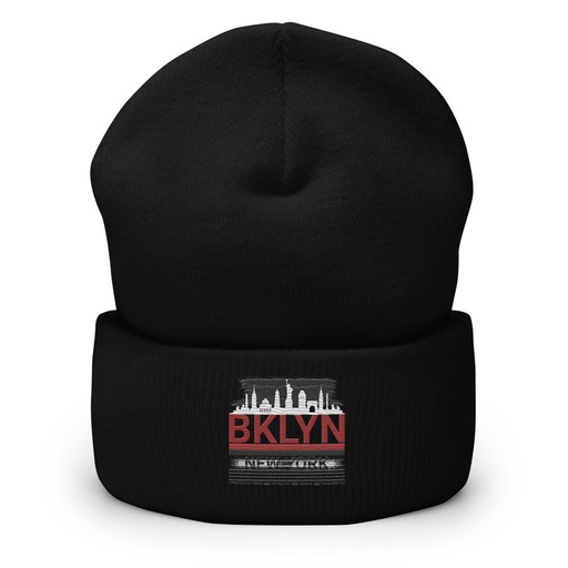 [ID: 266-G289] Brooklyn -New York   Cuffed Beanie