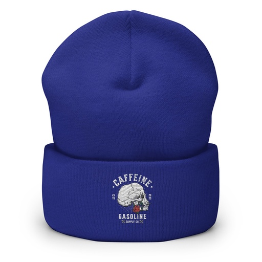 [ID: 266-G309] CAFFEINE GASOLINE Cuffed Beanie