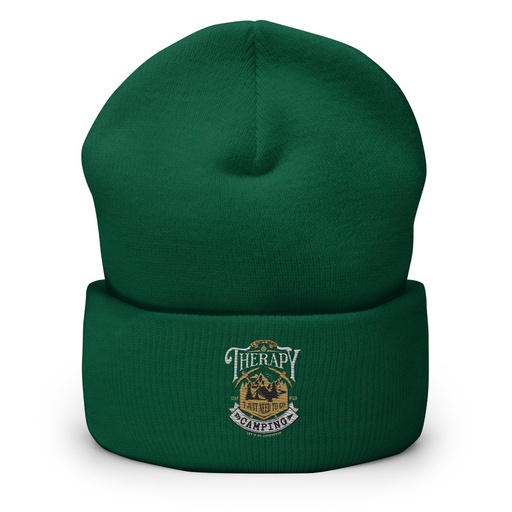 [ID: 266-G325] Camping Emblem Cuffed Beanie