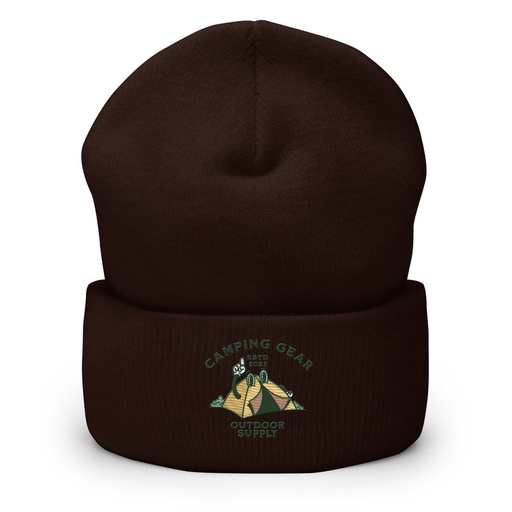 [ID: 266-G326] Camping Gear Cuffed Beanie