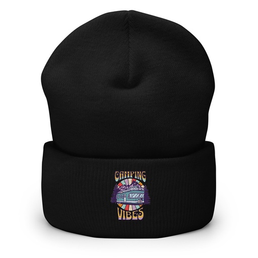 [ID: 266-G327] Camping Vibes Cuffed Beanie