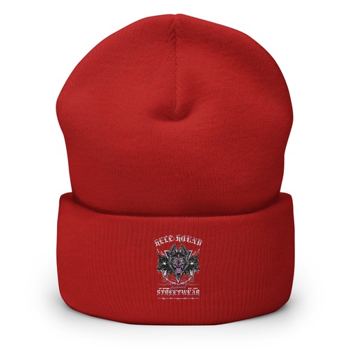 [ID: 266-G354] Cerberus Hell Hound Streetwear - Dark Aesthetic Cuffed Beanie
