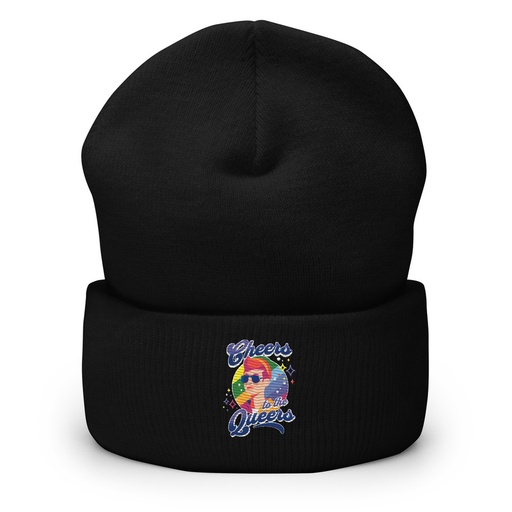 [ID: 266-G362] Cheers to the Queers Cuffed Beanie