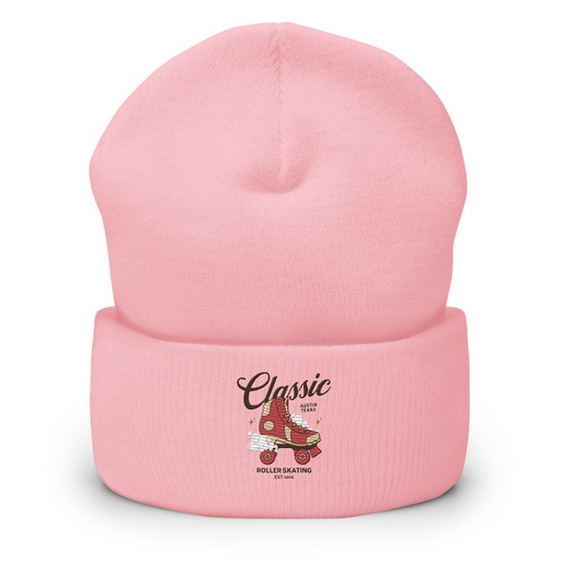 [ID: 266-G384] Classic Roller Skating - Sports Apparel Cuffed Beanie