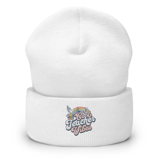 [ID: 266-G418] Cool Teacher Vibes Cuffed Beanie