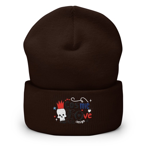 [ID: 266-G424] Cosmic Love Cuffed Beanie