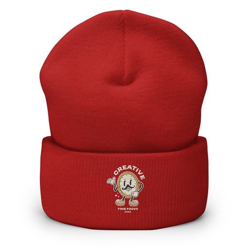 [ID: 266-G433] Creative Time Cuffed Beanie