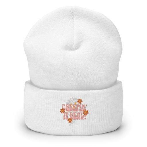 [ID: 266-G436] Creepin' It Real - Halloween Cuffed Beanie
