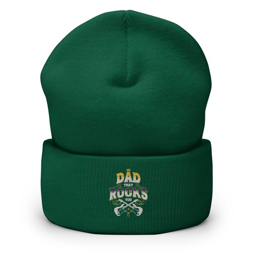 [ID: 266-G460] Dad That Rocks You - Electric Guitar Cuffed Beanie
