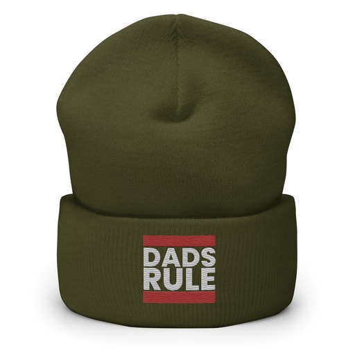 [ID: 266-G462] Dads Rule (1) Cuffed Beanie