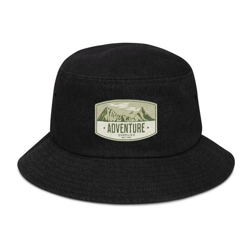[ID: 501-G32] Adventure Supplies - Mountain Denim Bucket Hat