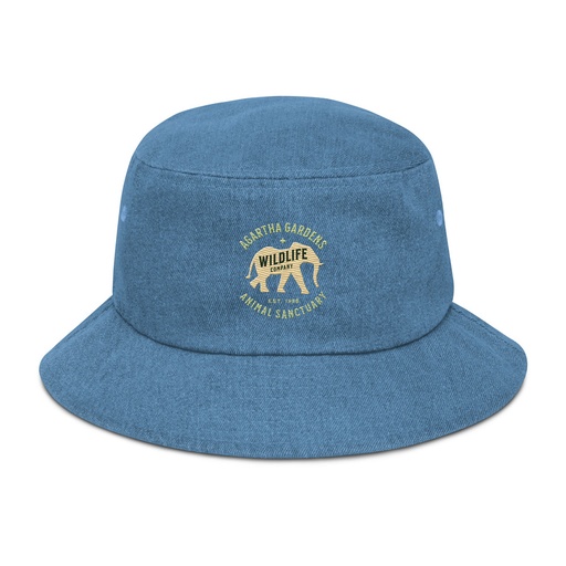 [ID: 501-G33] Agartha Gardens Wildlife - Animal Sanctuary Denim Bucket Hat