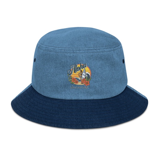 [ID: 501-G53] Aloha Denim Bucket Hat