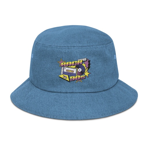 [ID: 501-G123] Back to 90s Denim Bucket Hat