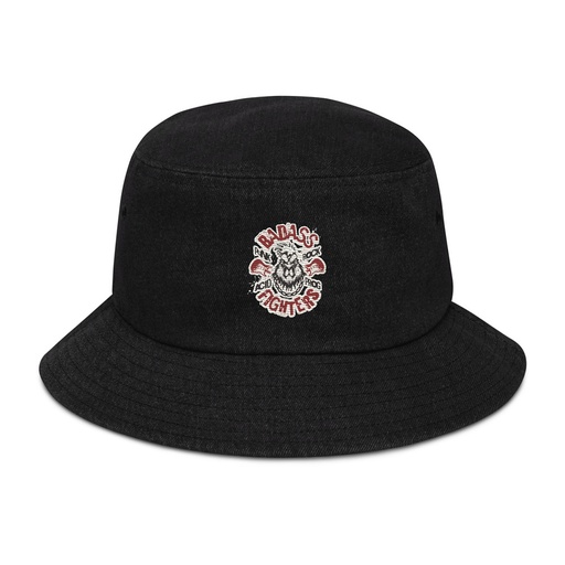 [ID: 501-G130] Badass Fighters Denim Bucket Hat