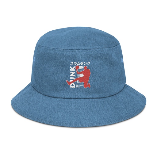 [ID: 501-G147] Basketball Dunk Denim Bucket Hat