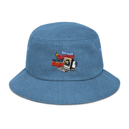 [ID: 501-G175] Because Classic Never Crash Denim Bucket Hat