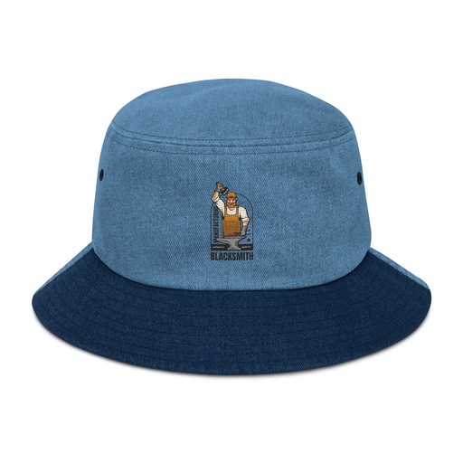 [ID: 501-G232] Blacksmith Workshop - Metalwork Denim Bucket Hat