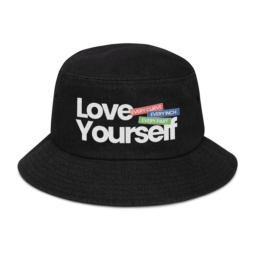[ID: 501-G246] Body Positivity Denim Bucket Hat