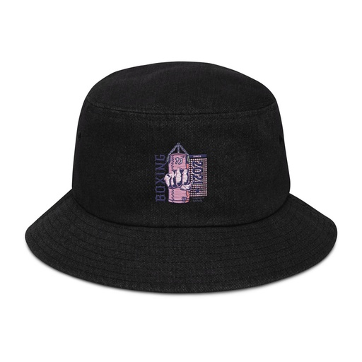 [ID: 501-G277] Boxing Fist - Punching Bag Denim Bucket Hat