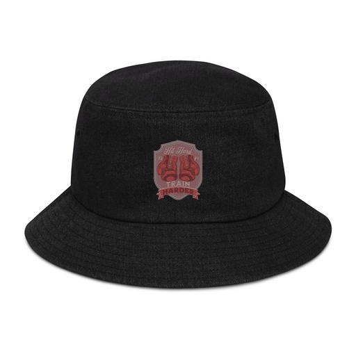 [ID: 501-G278] Boxing Training Denim Bucket Hat