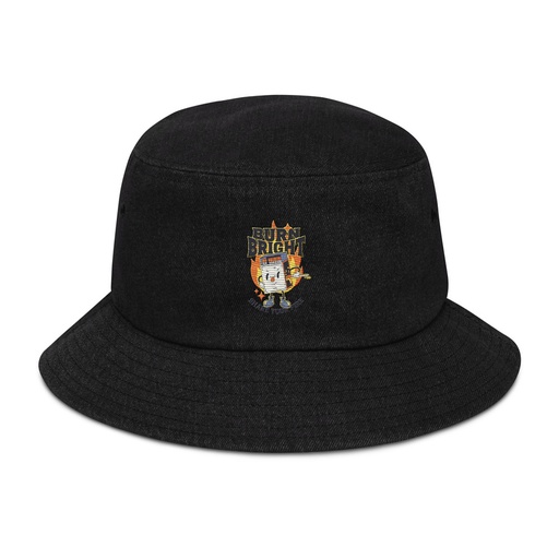 [ID: 501-G297] Burn Bright Denim Bucket Hat