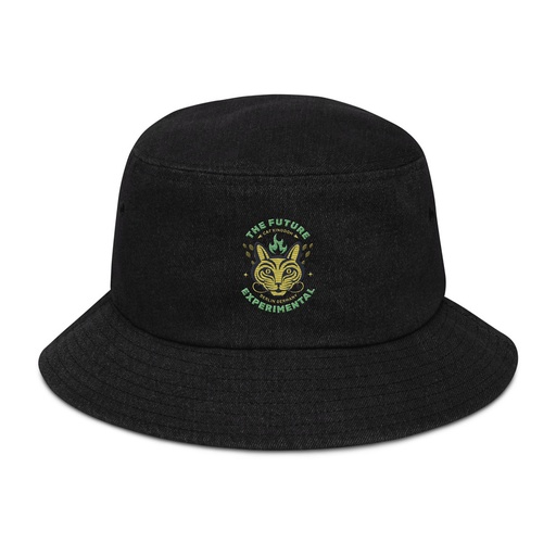[ID: 501-G337] Cat Kingdom Berlin - Animal Denim Bucket Hat