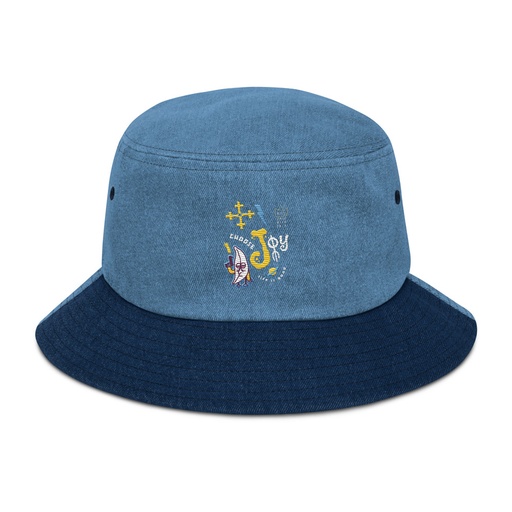 [ID: 501-G373] Choose Joy Denim Bucket Hat
