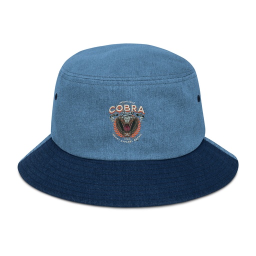 [ID: 501-G390] Cobra Power - Sports Denim Bucket Hat
