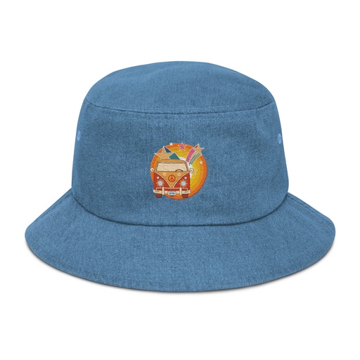 [ID: 501-G429] Crafted in Kittl Denim Bucket Hat
