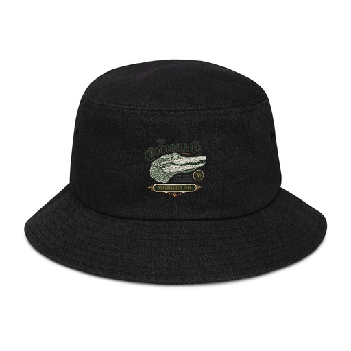 [ID: 501-G439] Crocodile Co. - Wild Animal Denim Bucket Hat