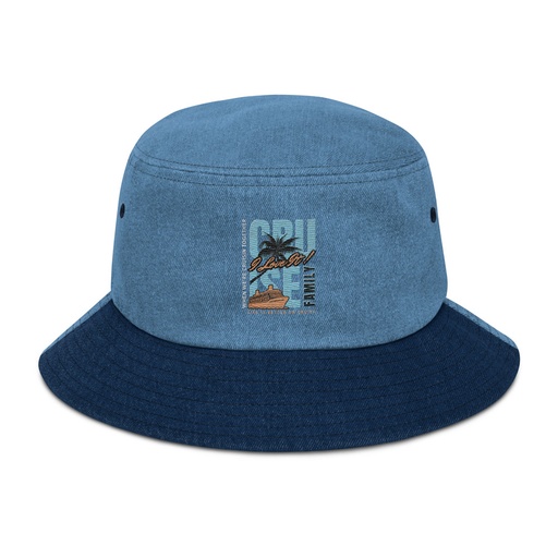 [ID: 501-G440] Cruise Ship Denim Bucket Hat
