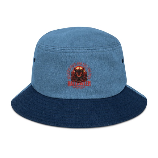 [ID: 501-G478] Death is Back Denim Bucket Hat