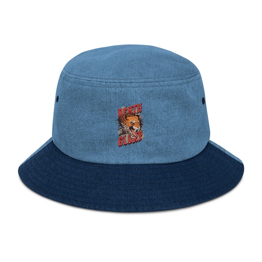 [ID: 501-G479] Death or Glory - Fierce Animal Denim Bucket Hat