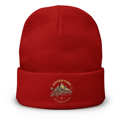 [ID: 81-G30] Adventure Explore The Mountain Knit Beanie