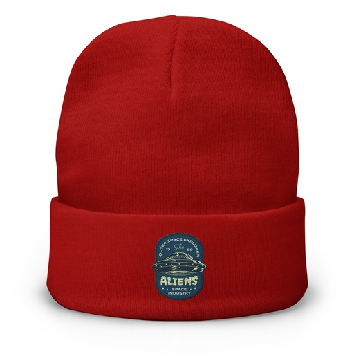 [ID: 81-G40] Aliens Outer Space Explorer - UFO Knit Beanie