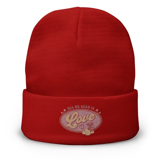 [ID: 81-G48] All We Need Is Love - Cupid Knit Beanie