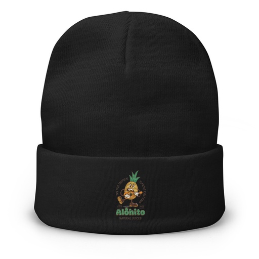 [ID: 81-G54] Alohito Natural Juices - Pineapple Mascot Knit Beanie