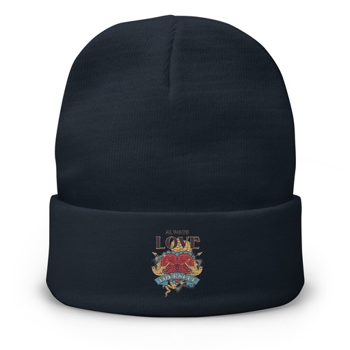 [ID: 81-G56] Always Love Yourself - Retro Inspirational Quote Knit Beanie